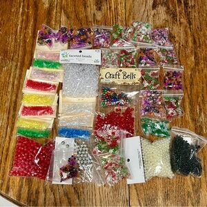 Colorful Craft Beads and Bells Set